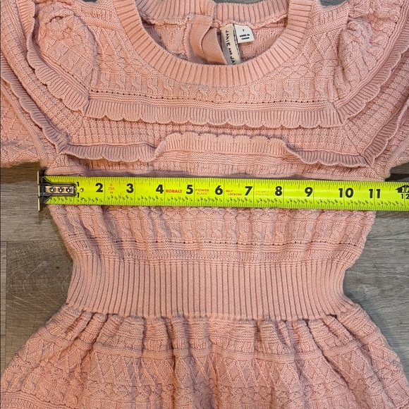 Janie and Jack “The Heights” Peachskin Sweater Dress Girls Sz 7 - Picture 5 of 7